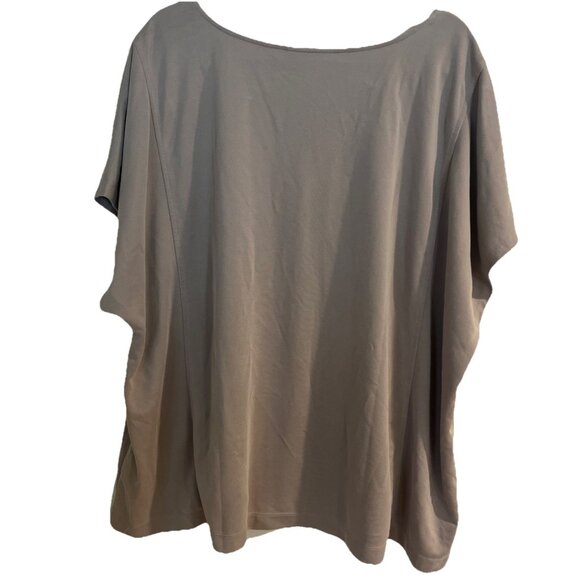 J Jill Womens 4X Top Sand Washed Dolman Sleeve Tan Blouse Tunic Top Lagenlook - Picture 3 of 10